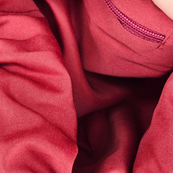 Maggi B Boho Mandela Wine and Gold 13x13” women’s Purse - Picture 10 of 11